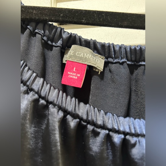 Elegant Navy Off-Shoulder Top - Picture 2 of 6